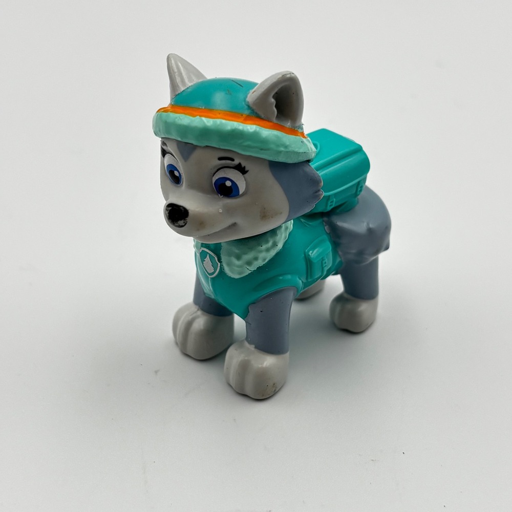 Paw Patrol Everest Figure Teal Winter Rescue Outfit Spin Master Husky Toy
